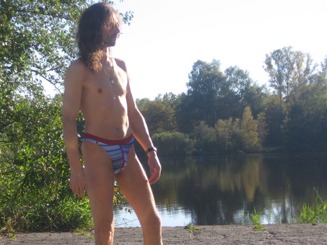 badestring am see