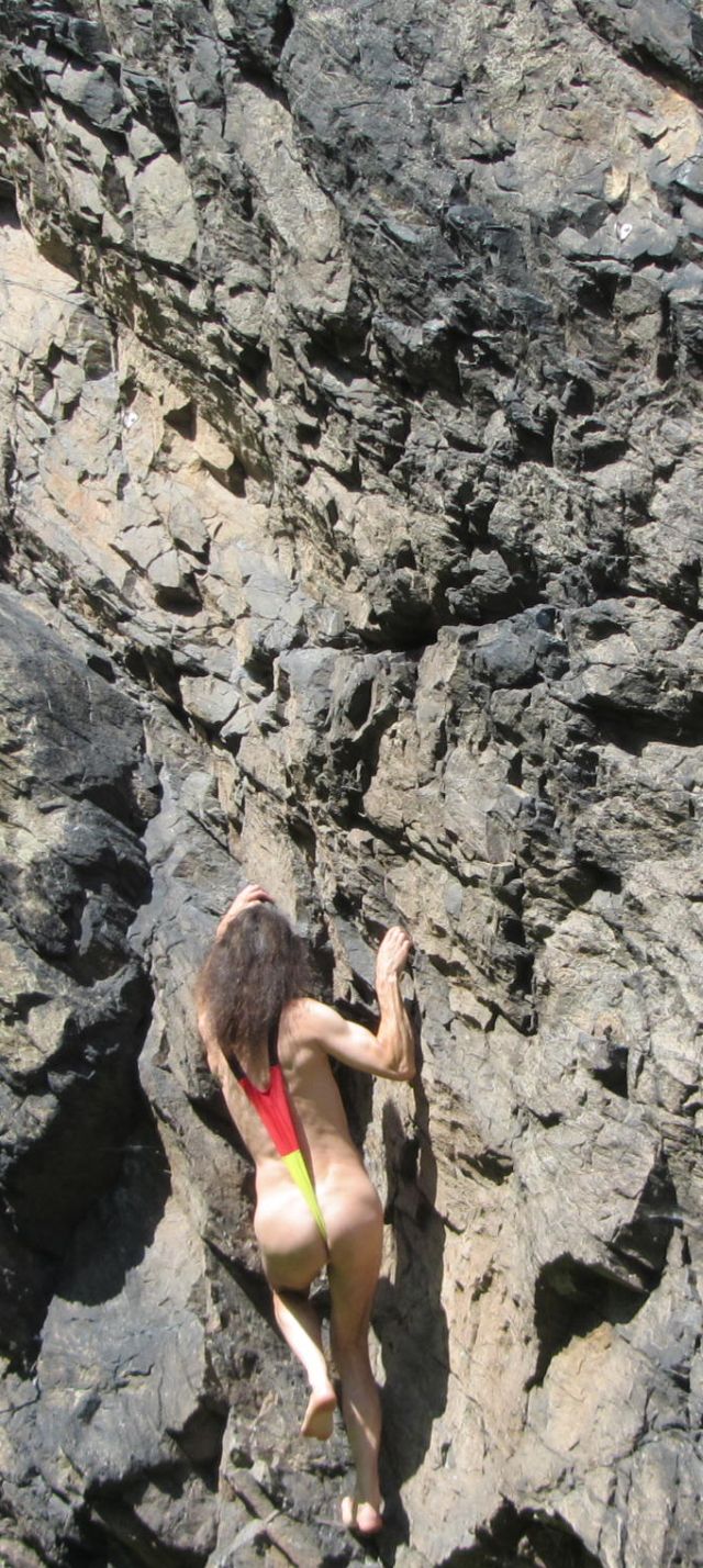 panties bergsteigen