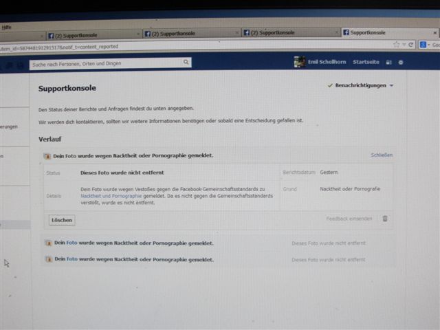 Ferien facebook zensur