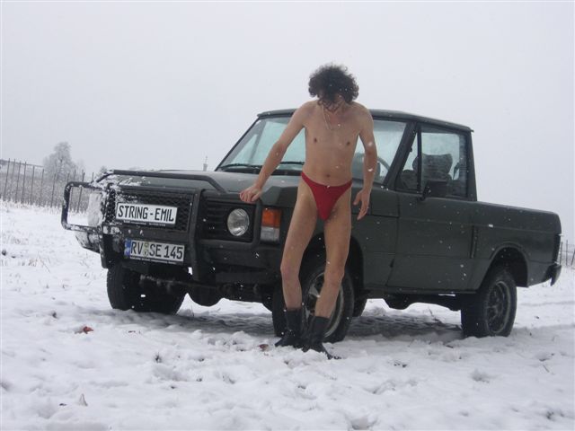 Engine im schnee