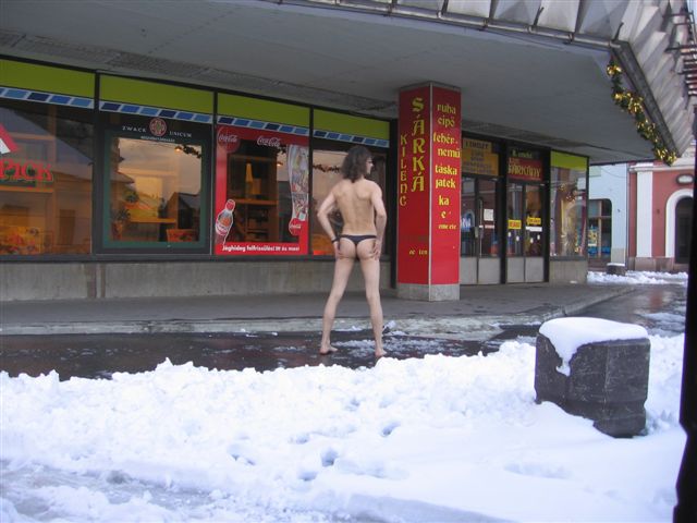 panties im schnee