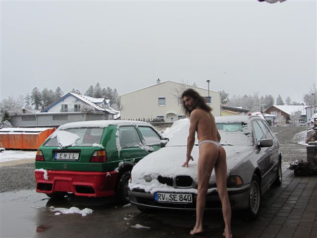 In der Schweiz im schnee