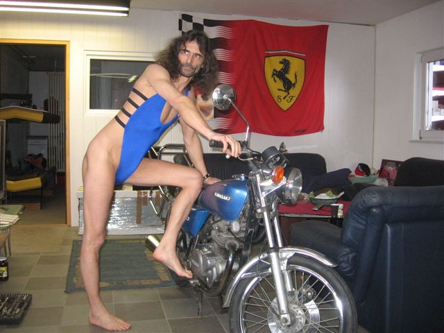 Men string Tanga motorrad
